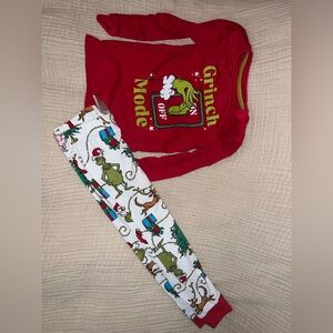 Dr. Seuss Grinch Red Pajama Top